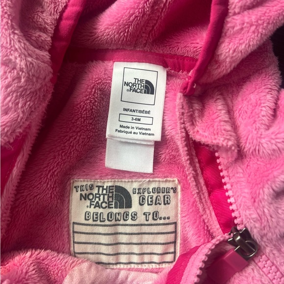 The North Face Pink Fleece Bunting - Picture 2 of 3
